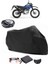 Yamaha Xt 125 R Arka Çanta Uyumlu Siyah Motosiklet Branda Su Geçirmez Dayanıklı Kumaş 1