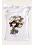 Kız Çocuk T-Shirt Beyaz Renk Pamuklu Baskılı Çocuk Penye 1