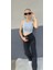 Kadın Halter Yaka Fitilli Crop Bluz 1