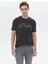 Antrasit Baskılı Bisiklet Yaka T-Shirt 1