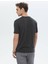 Antrasit Baskılı Bisiklet Yaka T-Shirt 5