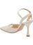 Beyaz Hakiki Deri Kadın Stiletto - K24I1AY67184-N3O 2