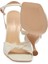 Beyaz Hakiki Deri Kadın Stiletto - K24I1AY67184-N3O 4