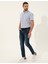 Erkek Açık Mavi Regular Fit Kısa Kollu Gömlek 50249743-VR003 4