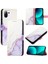 Xiaomi 11 Lite 5g Ne Pu Deri Mermer Desen Cüzdan Kickstand (Yurt Dışından) 5