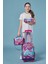 Kids Pembe Mor Voleybol Desenli Üç Bölmeli Çekçekli 3'lü Çanta Seti SET0123961 2