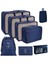 Seyahat Paketleme Zarı, Seyahat Zarlı 8 Parçalı Set, Katlanabilir Bagaj Saklama Çantası, Hafif Bagaj Muhafazası, Lacivert (Yurt Dışından) 1