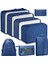 Valiz Düzenleyici Set, 8 Set Paketleme Küpü, Seyahat Düzenleyici, Düzenleyici, Su Geçirmez Valiz Düzenleyici, Paket Çantaları, Seyahat Bagajı, Kıyafet, Ayakkabı, Iç Çamaşırı, Kozme (Yurt Dışından) 1