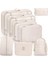 8 Parçalı Seyahat Organizer, Valiz Düzenleyici, Tatil ve Seyahat Için Bavul Organizer, Packing Cubes Seti Travel Organizer, Organizer Çanta - Bej (Yurt Dışından) 1