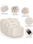 8 Parçalı Seyahat Organizer, Valiz Düzenleyici, Tatil ve Seyahat Için Bavul Organizer, Packing Cubes Seti Travel Organizer, Organizer Çanta - Bej (Yurt Dışından) 4