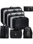 8 Parçalı Seyahat Organizer, Valiz Düzenleyici, Tatil ve Seyahat Için Bavul Organizer, Packing Cubes Seti Travel Organizer, Organizer Çanta - Siyah (Yurt Dışından) 1