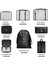 8 Parçalı Seyahat Organizer, Valiz Düzenleyici, Tatil ve Seyahat Için Bavul Organizer, Packing Cubes Seti Travel Organizer, Organizer Çanta - Siyah (Yurt Dışından) 4