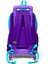 Kids Turkuaz Mor Renk Geçişli Üç Bölmeli Çekçekli 3'lü Çanta Seti SET0123963 5
