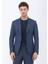 Indigo Düz Modern Fit Takım Elbise 1