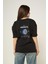 Black Blue Retro Oversized T-Shirt 1