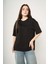 Black Blue Retro Oversized T-Shirt 2