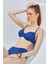 Too Salty Swimwear Kadın Mavi Kot Görünümlü Büzgülü Balenli Toparlayıcı Yüksek Bel Bikini Takımı 24S102ST 1