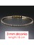 H089-18CM Teain Bilezikler Kadınlar Için Moda Küçük Kübik Zirkon Kristal Gül Altın Renk Düğün Parti Arkadaşlar Hediye Takı KC128M (Yurt Dışından) 1