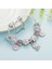 16CM Tarzı Çiçekler-36 Bahar Tarzı Çiçek Boncuk Charm Bilezikler Kadınlar Için Gümüş Plaka Zincir Bilezikler Moda Takı Dıy El Yapımı Pulseira Hediye (Yurt Dışından) 5