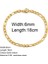 B Tarzı 6MM-18CM A-Z Ilk Mikro Açacağı Kübik Zirkon Mektup Charm Paslanmaz Çelik Figaro Zincir Bilezikler Kadınlar Için Severler Takı Hediye Bileklik (Yurt Dışından) 1