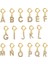 B Tarzı 6mm-16.5cm A-Z Ilk Mikro Açacağı Kübik Zirkon Mektup Charm Paslanmaz Çelik Figaro Zincir Bilezikler Kadınlar Için Severler Takı Hediye Bileklik (Yurt Dışından) 5