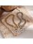D269570B-002 Flashbuy Türk Nazar Paslanmaz Çelik Bildirimi Bilezik Kadınlar Için Trendy Moda Kadın Etty Kakma Kabuk Takı (Yurt Dışından) 4