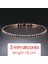 H071-18CM Teain Bilezikler Kadınlar Için Moda Küçük Kübik Zirkon Kristal Gül Altın Renk Düğün Parti Arkadaşlar Hediye Takı KC128M (Yurt Dışından) 1