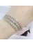 H086-17CM Zhouyang Tenis Bilekliği Kadınlar Için Lüks 4 Pençeleri Mozaik Kübik Zirkonya Gül Altın Renk Düğün Moda Takı H027 H080 (Yurt Dışından) 3