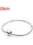 19CM Orijinal Ayar cm Gümüş Yılan Zincir Bilezik Güvenli Kalp Toka Boncuk Charms Bilezik Kadınlar Için Dıy Takı Yapımı (Yurt Dışından) 1