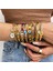 D219498B-002 Flashbuy Türk Nazar Paslanmaz Çelik Bildirimi Bilezik Kadınlar Için Trendy Moda Kadın Etty Kakma Kabuk Takı (Yurt Dışından) 2
