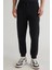 Erkek Siyah Regular Fit Eşofman Altı 2