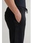 Erkek Siyah Regular Fit Eşofman Altı 3