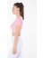 Düz Bisiklet Yaka Kadın Pembe Crop - 25852 4