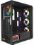 Blade Mesh Temperli Camlı 600W 80+ Siyah 4*12CM Sabit Rgb Fan Atx Mid-T Gaming Oyuncu Kasası 4