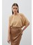 Düşük Omuzlu Salaş Bluz - Camel 5