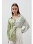 Balon Kol Desenli Gömlek - Haki 3