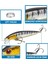 Tekno Trust Çok Renkli 10 Adet 10CM 9gr Minnow Sahte Olta Yem Seti Rapala 1m Derinlik 10 Farklı Renk Karbon Çel 3