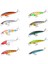 Tekno Trust Çok Renkli 10 Adet 10CM 9gr Minnow Sahte Olta Yem Seti Rapala 1m Derinlik 10 Farklı Renk Karbon Çel 4