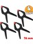 4 Adet Yaylı Kıskaç Klips Mandal Hobi Mini El Tip İşkence Aleti Seti 76 Mm (3" İnç) 1