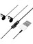 HM-156 PRO Çiftli Yaka Mikrofonu Kamera Pc Telefon Röportaj (Android-İos Mac) 4