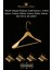 20 Adet 48 cm Gold İtalyan Kanca Masif Ahşap Elbise Askısı 5