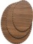 Rattan Örgü Plakası Rattan Tabanı Elips 3 Lü Set 3mm Çift Yüz Ceviz 1