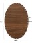 Rattan Örgü Plakası Rattan Tabanı Elips 3 Lü Set 3mm Çift Yüz Ceviz 5