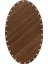 Ala Depo Rattan Örgü Plakası Rattan Tabanı 25X15 cm Elips Oval 3mm Çift Yüz Boyalı Ceviz 2