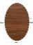 Rattan Örgü Plakası Rattan Tabanı 30X20 cm Elips Oval 3mm Çift Yüz Boyalı Ceviz 2