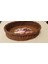 Rattan Örgü Plakası Rattan Tabanı 30X20 cm Elips Oval 3mm Çift Yüz Boyalı Ceviz 5