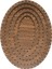 Ala Depo Rattan Örgü Plakası Rattan Tabanı 40X30 cm Elips Oval 3mm Çift Yüz Boyalı Ceviz 4