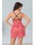 Pembe Tül Gecelik - 654 4