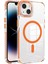 Apple iPhone 13 Kılıf Magsafeli Airbagli Nana Kapak Turuncu 1