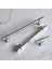 Hisar Krom Düz Metal Kulp 192 mm Mobilya Çekmece Mutfak Dolabı Kulbu 5